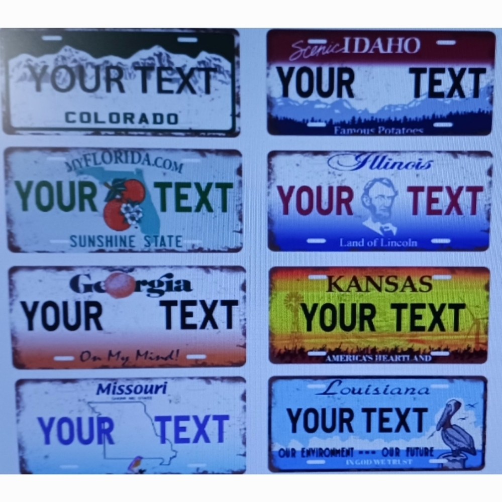 Customized License Plate